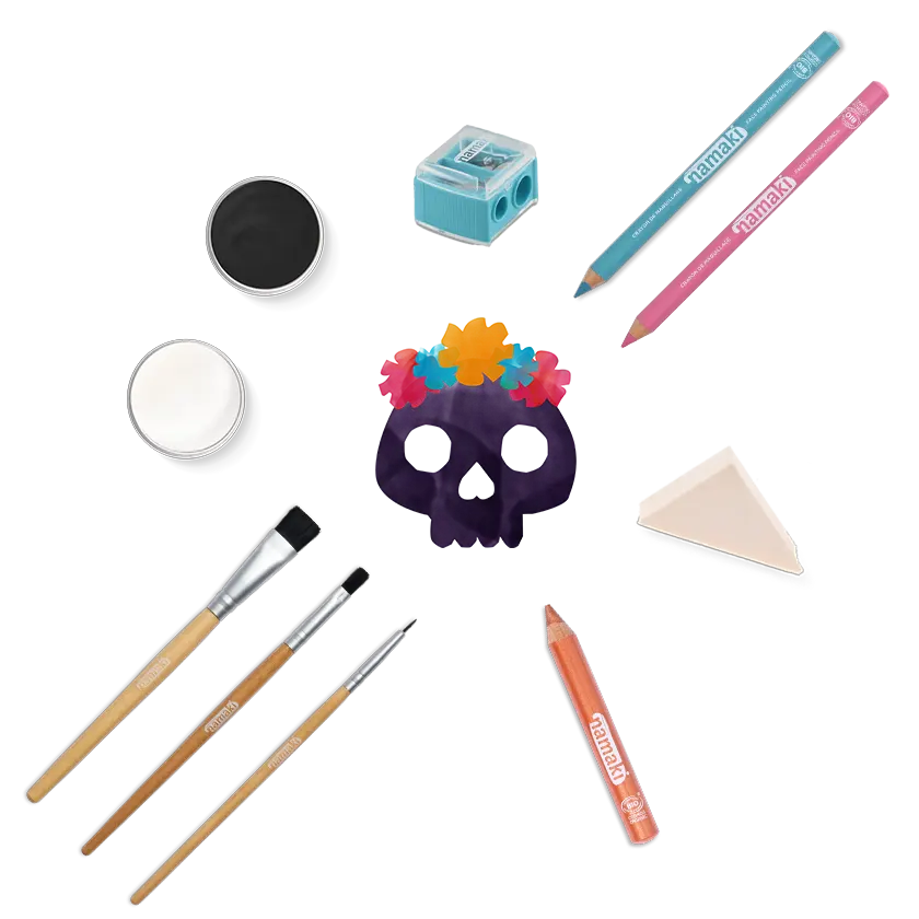 pack maquillage enfant Dia de los muertos