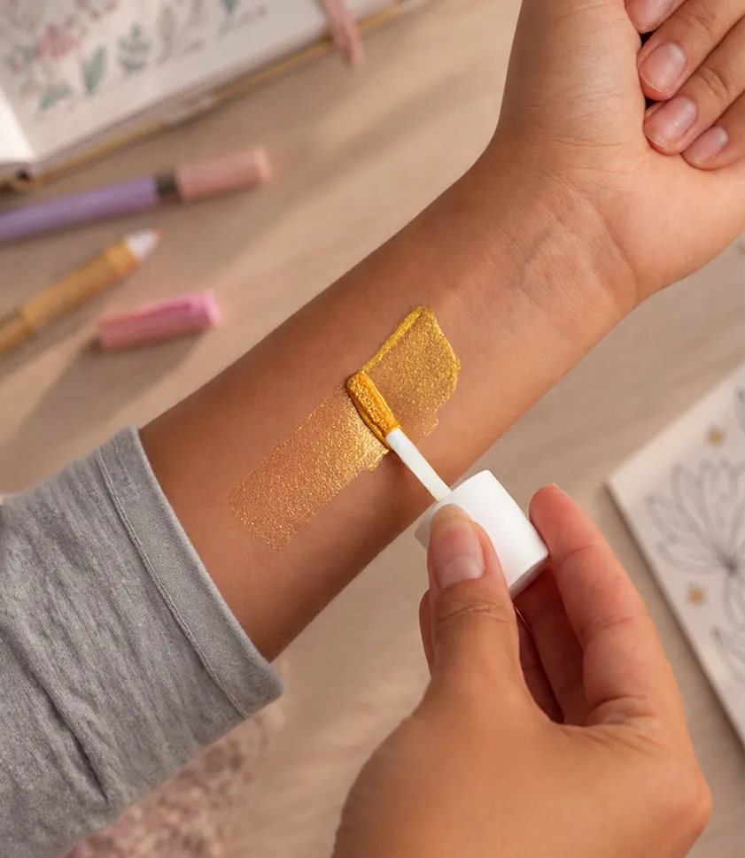 gel pailleté pour enfants
